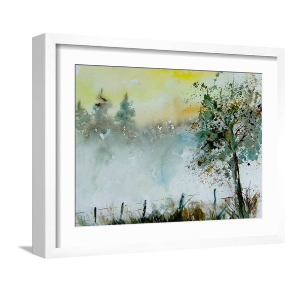 Art.com Watercolor Mist Art Print by Pol Ledent, White Frame Wall Art, 21" x 17"