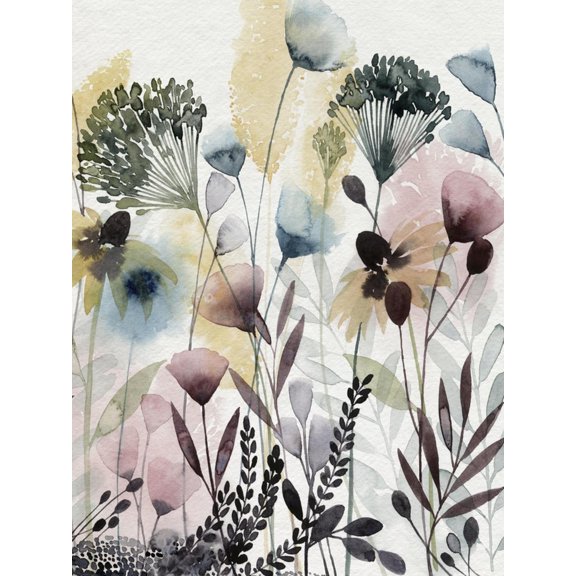 Art.com Watercolor Wildflower II Art Print by Grace Popp, 24" x 32"
