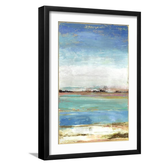 Art.com Waterfront I Art Print by Tom Reeves, Black Frame Wall Art, 17" x 23"