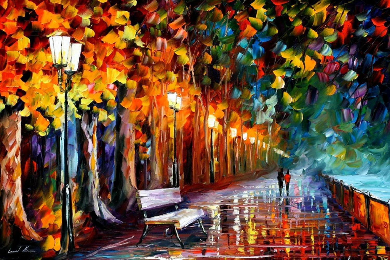 Leonid Afremov Colorful Vertical Canvas Art for Kids, 24" x 16"