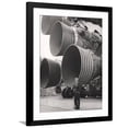 thumbnail image 1 of Art.com Wernher Von Braun, Standing by Five F-1 Engines, 1960s Photo, Black Frame Wall Art, 32" x 40", 1 of 5
