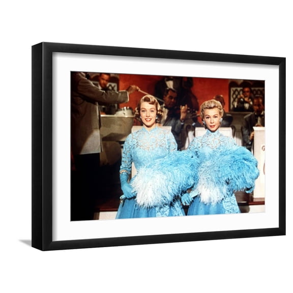 Art.com White Christmas, Rosemary Clooney, Vera-Ellen, 1954 Photo, Black Frame Wall Art, 23" x 17"