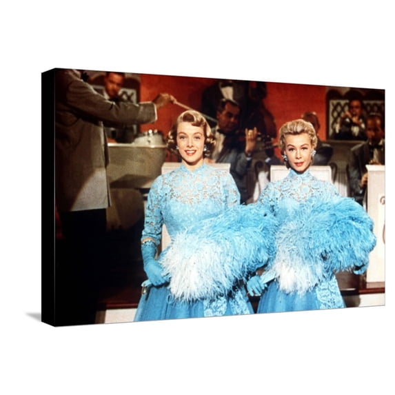Art.com White Christmas, Rosemary Clooney, Vera-Ellen, 1954 Stretched Canvas Print Wall Art, 24" x 16"