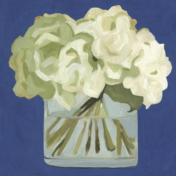 Art.com White Hydrangeas II Art Print by Emma Scarvey, 16" x 16"