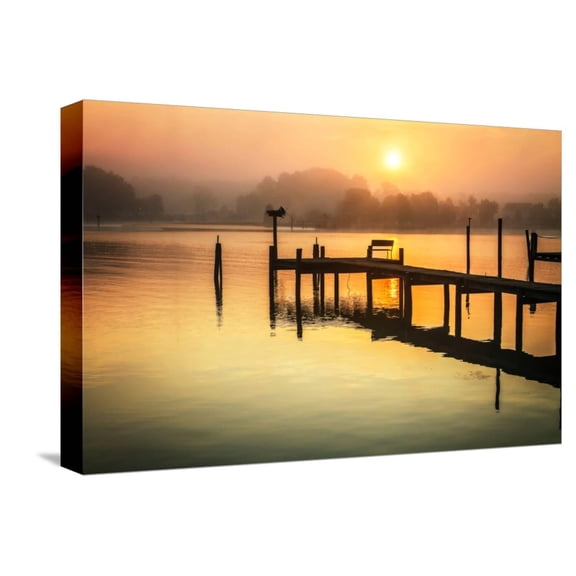 Art.com Wicomico River Sunrise II Stretched Canvas Print Wall Art by Alan Hausenflock, 18" x 12"