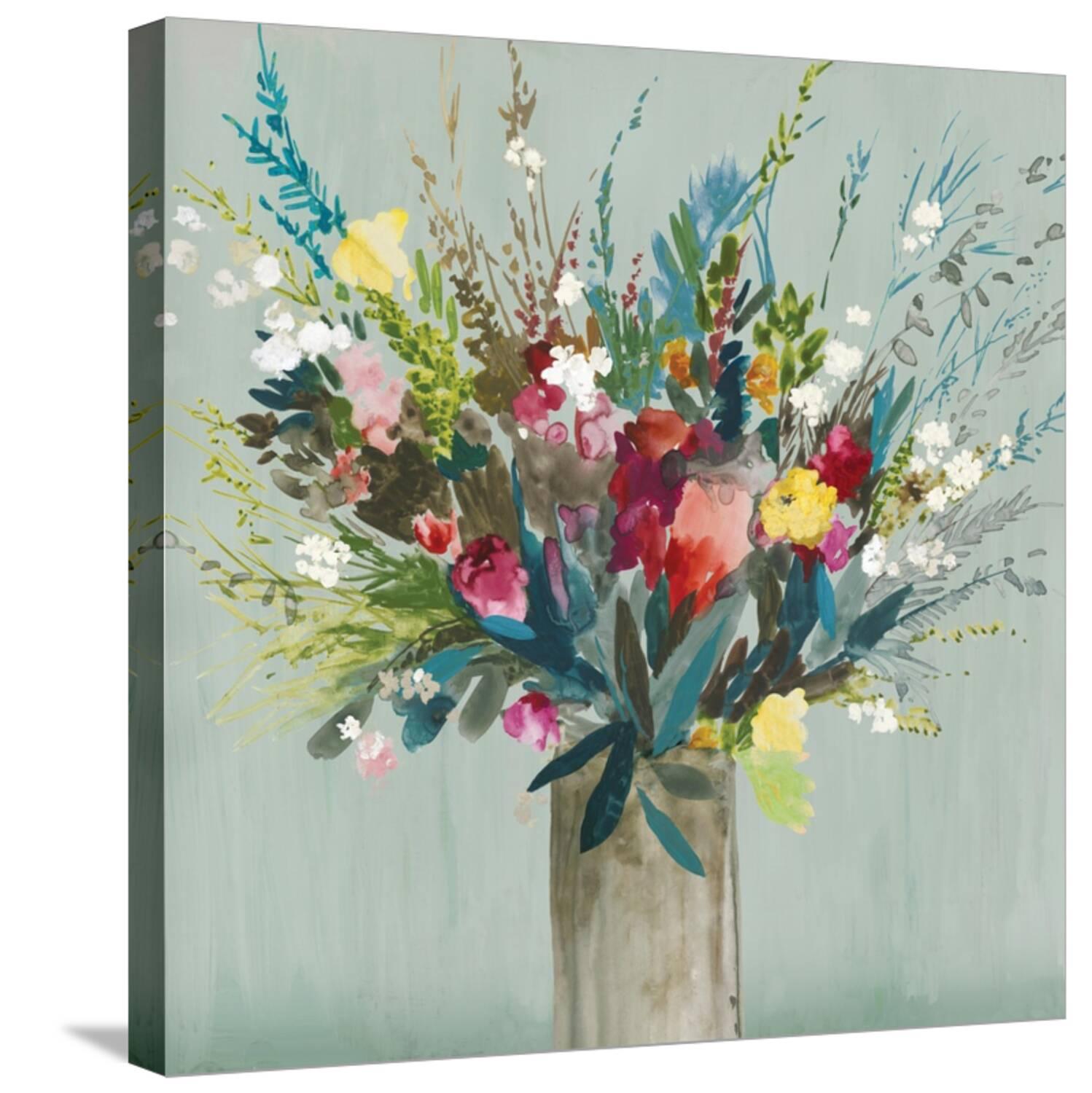 Art.com Wild Flowers II Stretched Canvas Print Wall Art by Asia Jensen ...