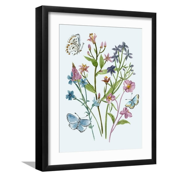 Art.com Wildflowers Arrangements I Art Print by Melissa Wang, Black Frame Wall Art, 17" x 21"