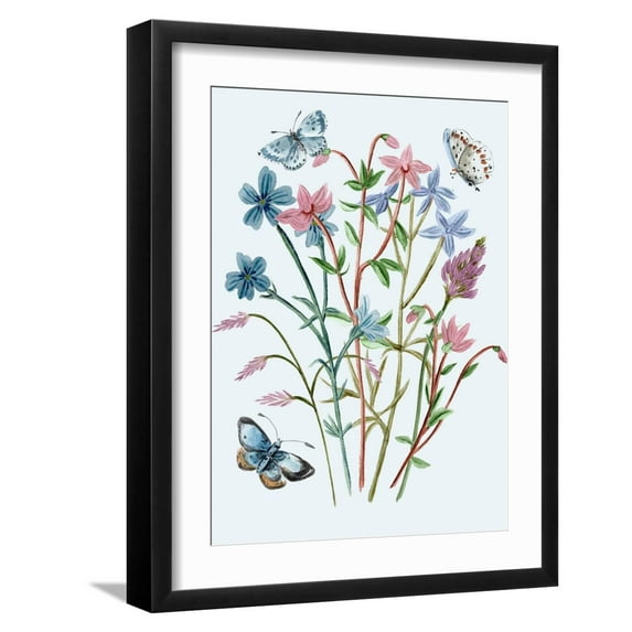 Art.com Wildflowers Arrangements III Art Print by Melissa Wang, Black Frame Wall Art, 17" x 21"