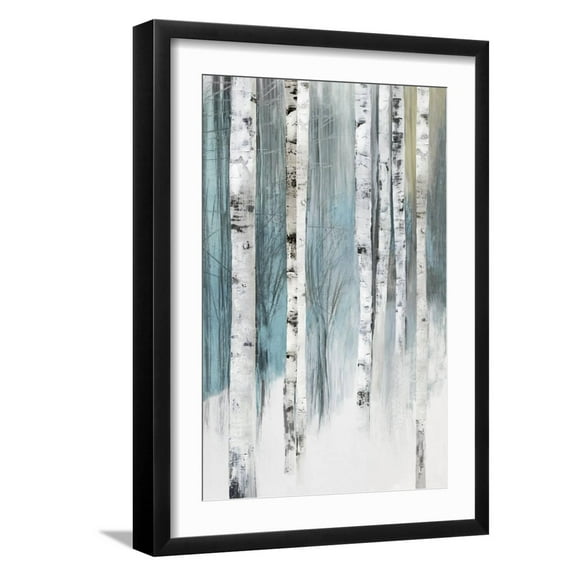 Art.com Winter Birch Art Print by Allison Pearce, Black Frame Wall Art, 17" x 23"
