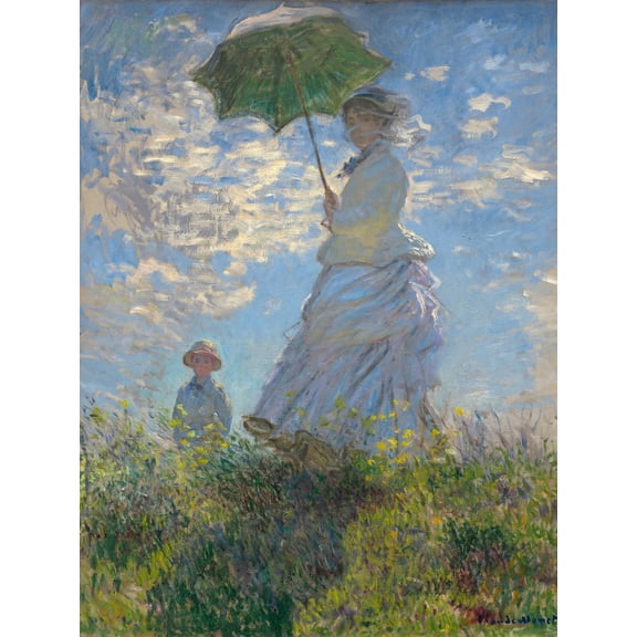 Art.com Woman With Parasol Giclee Print by Claude Monet, 18" x 24"