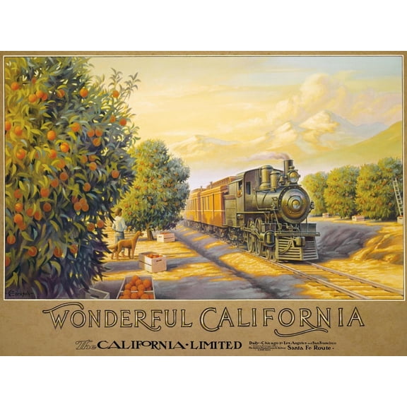 Art.com Wonderful Califonia Art Print by Kerne Erickson, 32" x 24"