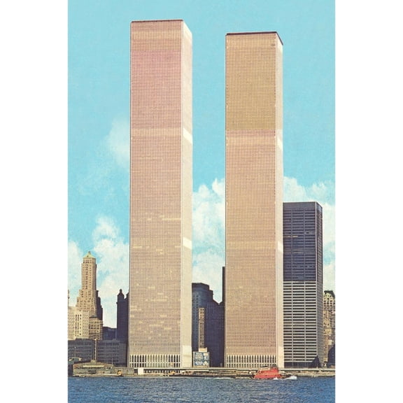 Art.com World Trade Center Towers, New York City Art Print, 12" x 18"