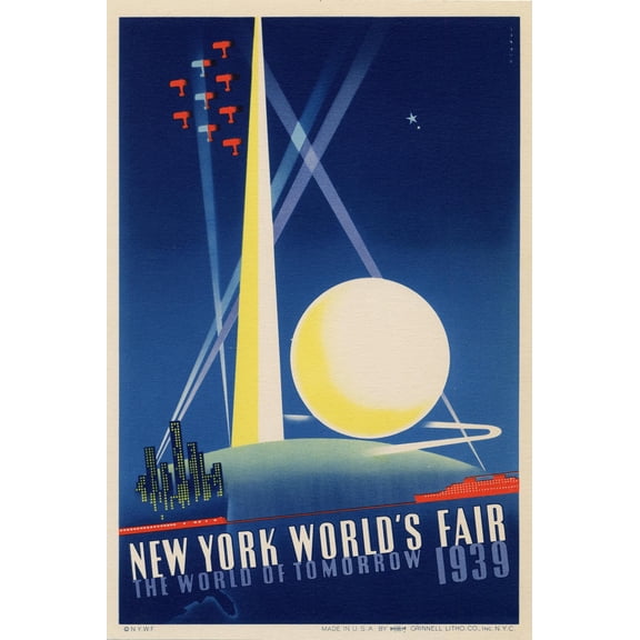 Art.com World's Fair: Poster for New York World's Fair 1939, National Museum of American History Art Print, 24" x 36"