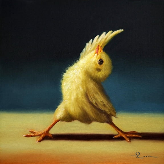 Art.com Yoga Chick Reverse Warrior Art Print by Lucia Heffernan, 16" x 16"