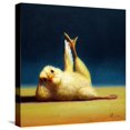thumbnail image 1 of Art.com Yoga Chick Side Leg Lift Stretched Canvas Print Wall Art by Lucia Heffernan, 16" x 16", 1 of 4