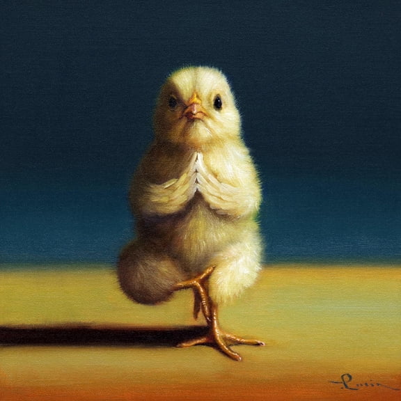 Art.com Yoga Chick Tree Pose Art Print by Lucia Heffernan, 16" x 16"