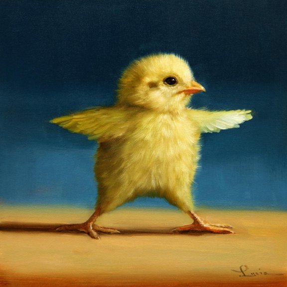 Art.com Yoga Chick Warrior Two Art Print by Lucia Heffernan, 16" x 16"
