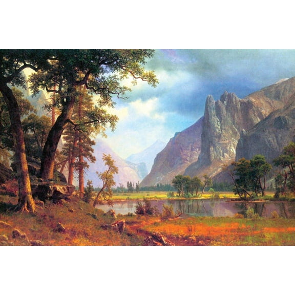 Art.com Yosemite Valley Art Print by Albert Bierstadt, 24" x 16"