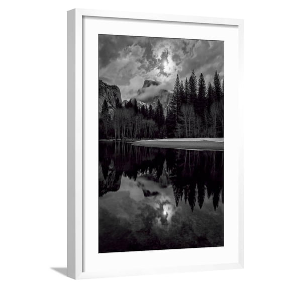 Art.com Yosemite Valley National Park, California Photographic Print by Joe Azure, White Frame Wall Art, 21" x 29"