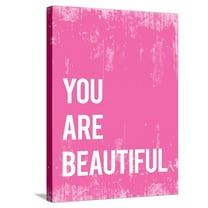 Art.com You Are Beautiful Stretched Canvas Print Wall Art, 18" x 24"