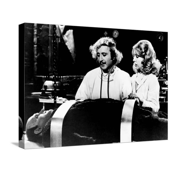 Art.com Young Frankenstein, from Left, Peter Boyle, Gene Wilder, Teri Garr, 1974 Stretched Canvas Print Wall Art, 24" x 18"
