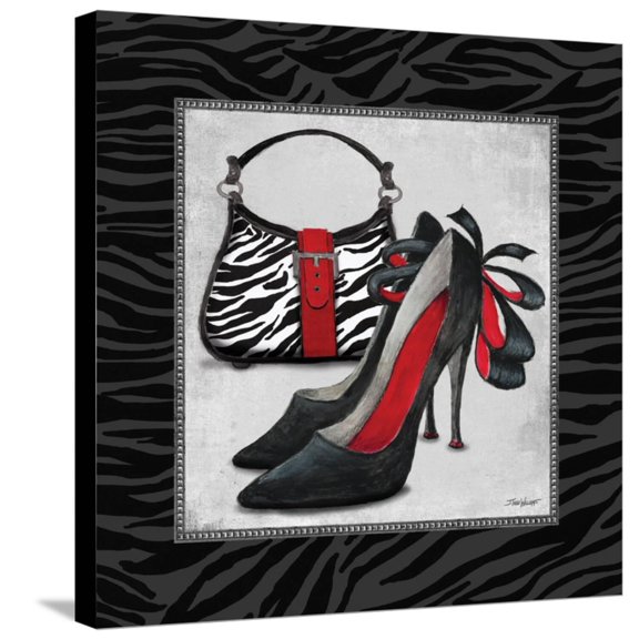 Art.com Zebra Fashion II Stretched Canvas Print Wall Art by Todd Williams, 24" x 24"