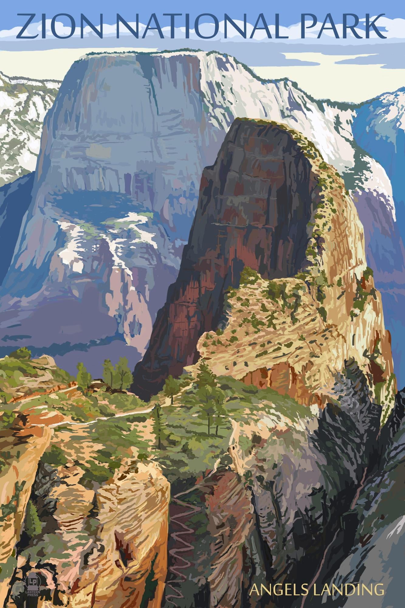 Art.com Zion National Park - Angels Landing Art Print by Lantern