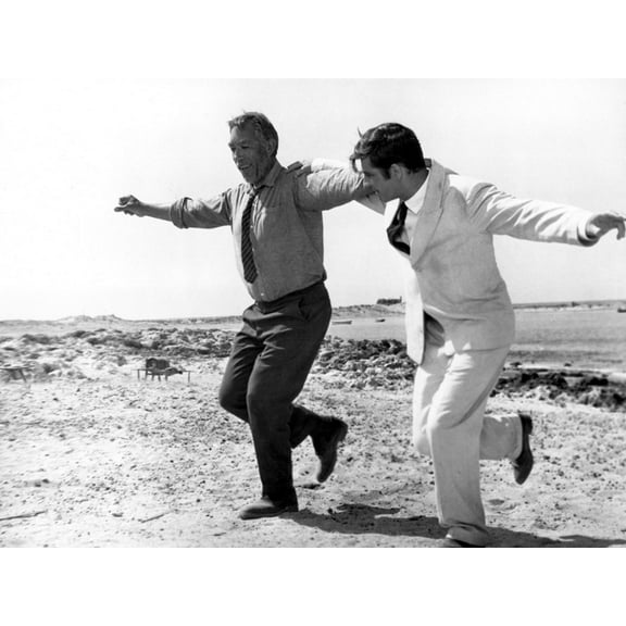 Art.com Zorba The Greek, Anthony Quinn, Alan Bates, 1964, Greek Dance Photo, 16" x 12"
