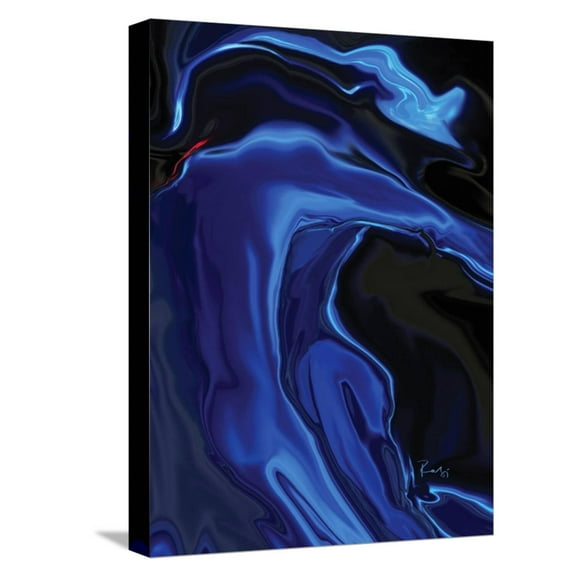 Art.com the blue kiss Stretched Canvas Print Wall Art by Rabi Khan, 12" x 16"
