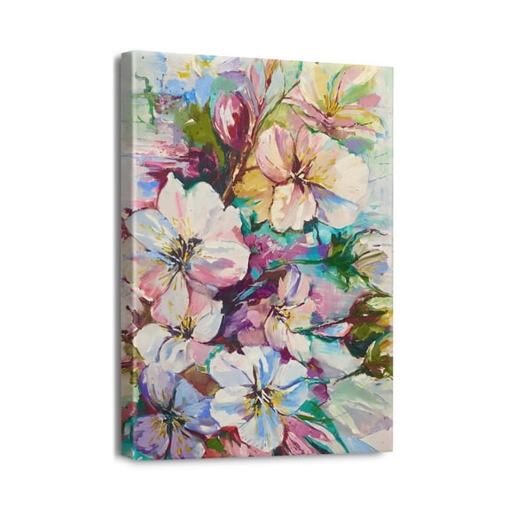 Art draw, flowers and plants Poster draw for Refrigerator Home Office Door Wall 12x16 inch