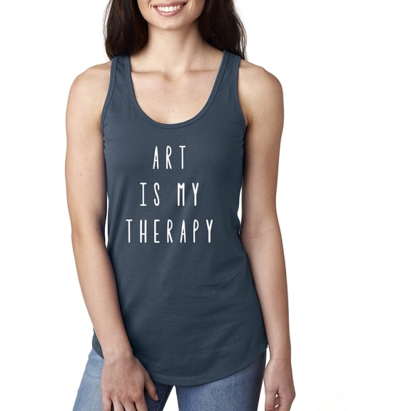 Art is My Therapy Racerback Tank