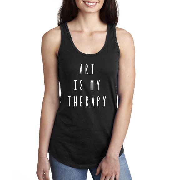 Art is My Therapy Racerback Tank