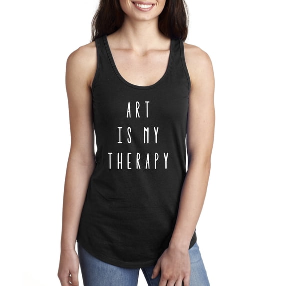 Art is My Therapy Racerback Tank