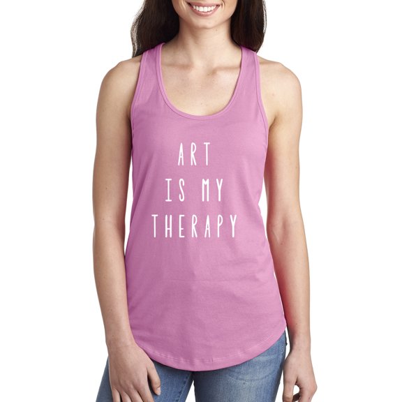 Art is My Therapy Racerback Tank