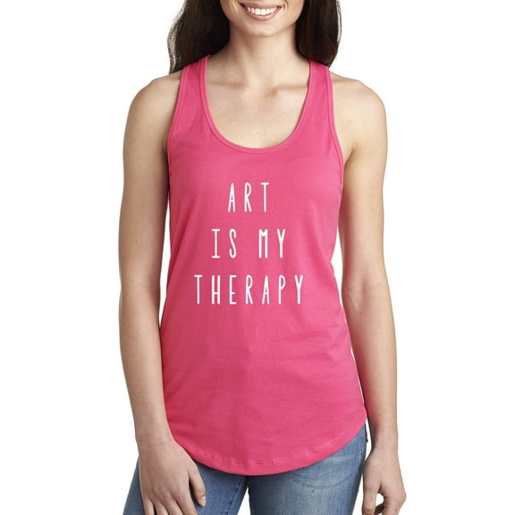 Art is My Therapy Racerback Tank