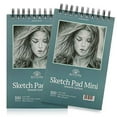 thumbnail image 1 of Art-n-Fly Travel Sketchpad - 2 Pack Spiral Bound, 200 Sheets - 5.5x8.5 inches, Sketching, 1 of 7