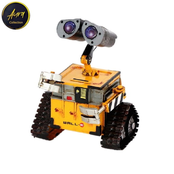 Art of Aurra Vintage Robot Cartoon Characters Metal Piggy Bank Money Storage