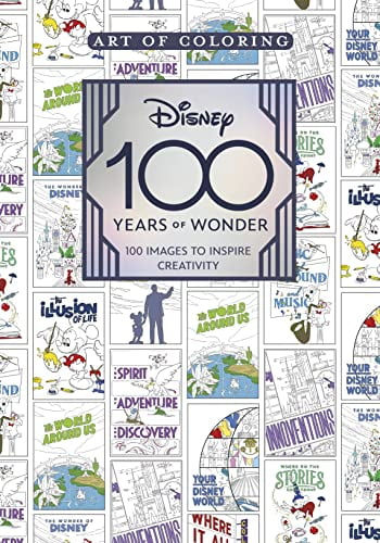 Pre-Owned Art of Coloring: Disney 100 Years of Wonder: 100 Images to Inspire Creativity Paperback