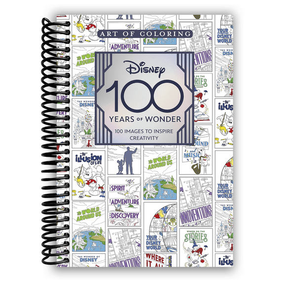 Disney 100 Years of Wonder: 100 Images to Inspire Creativity (Spiral-bound)