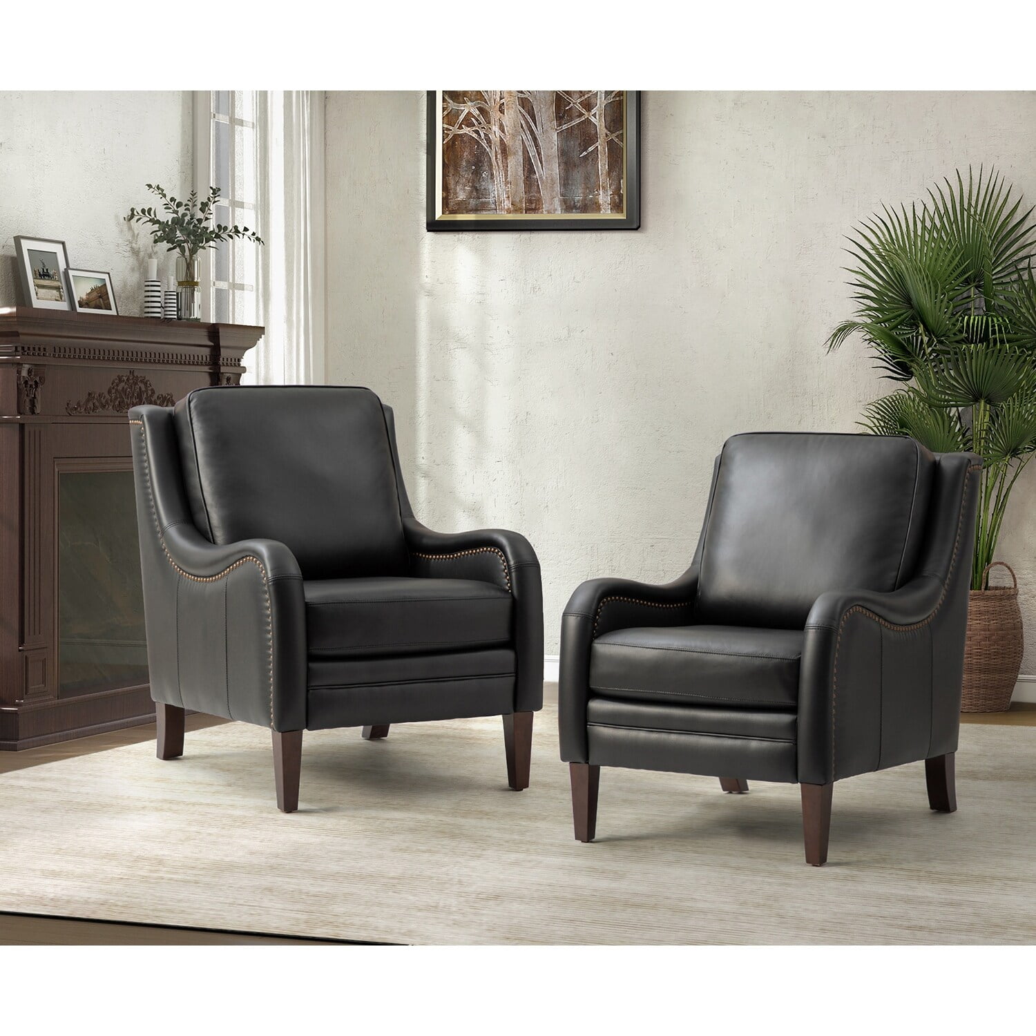 Art of Living Designs Pascual Comfy Living Room Armchair Set Of 2 with