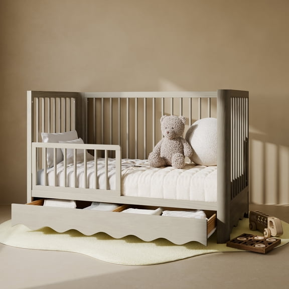 Art of Nursery by Storkcraft Casablanca 5-in-1 Convertible Crib with Drawer, London Fog