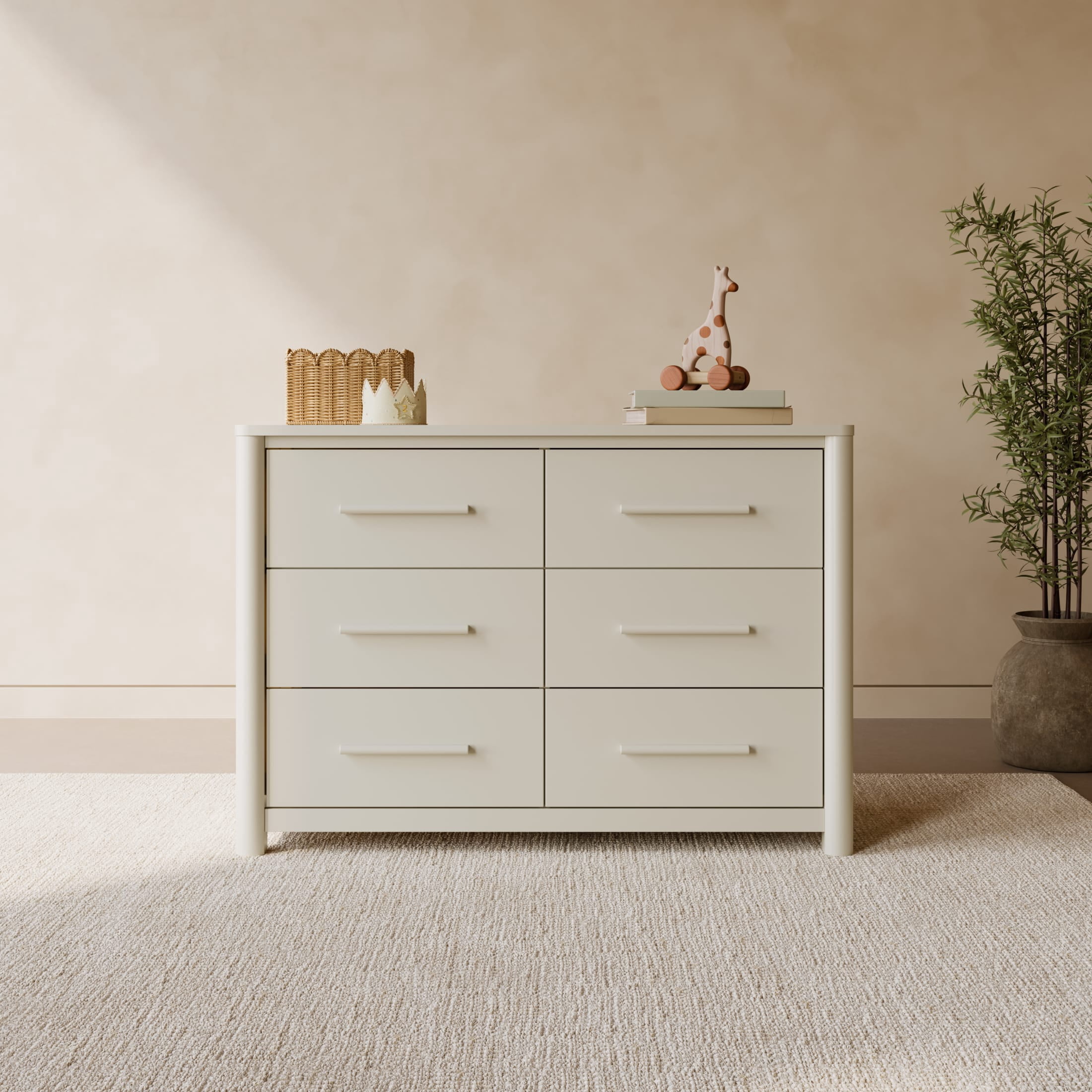 Art of Nursery by Storkcraft Malta 6 Drawer Dresser - Frosted Oat