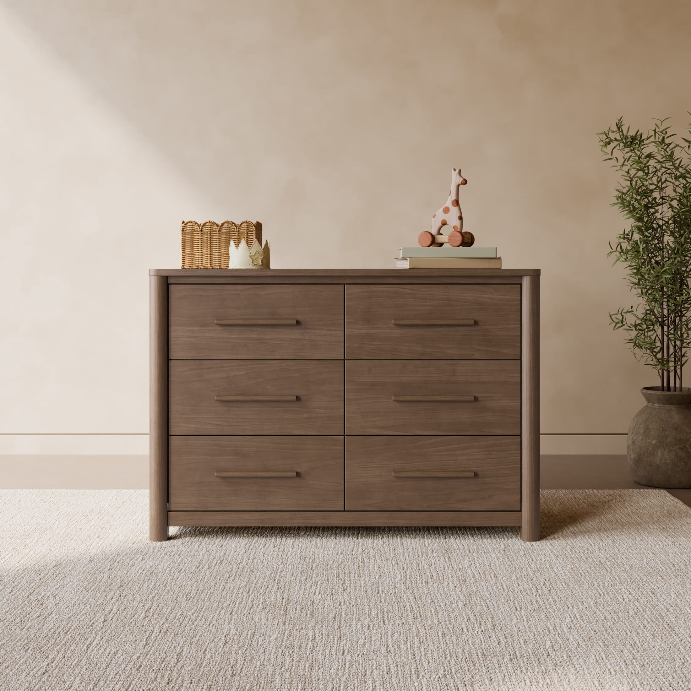 Art of Nursery by Storkcraft Malta 6 Drawer Dresser - Hazelnut