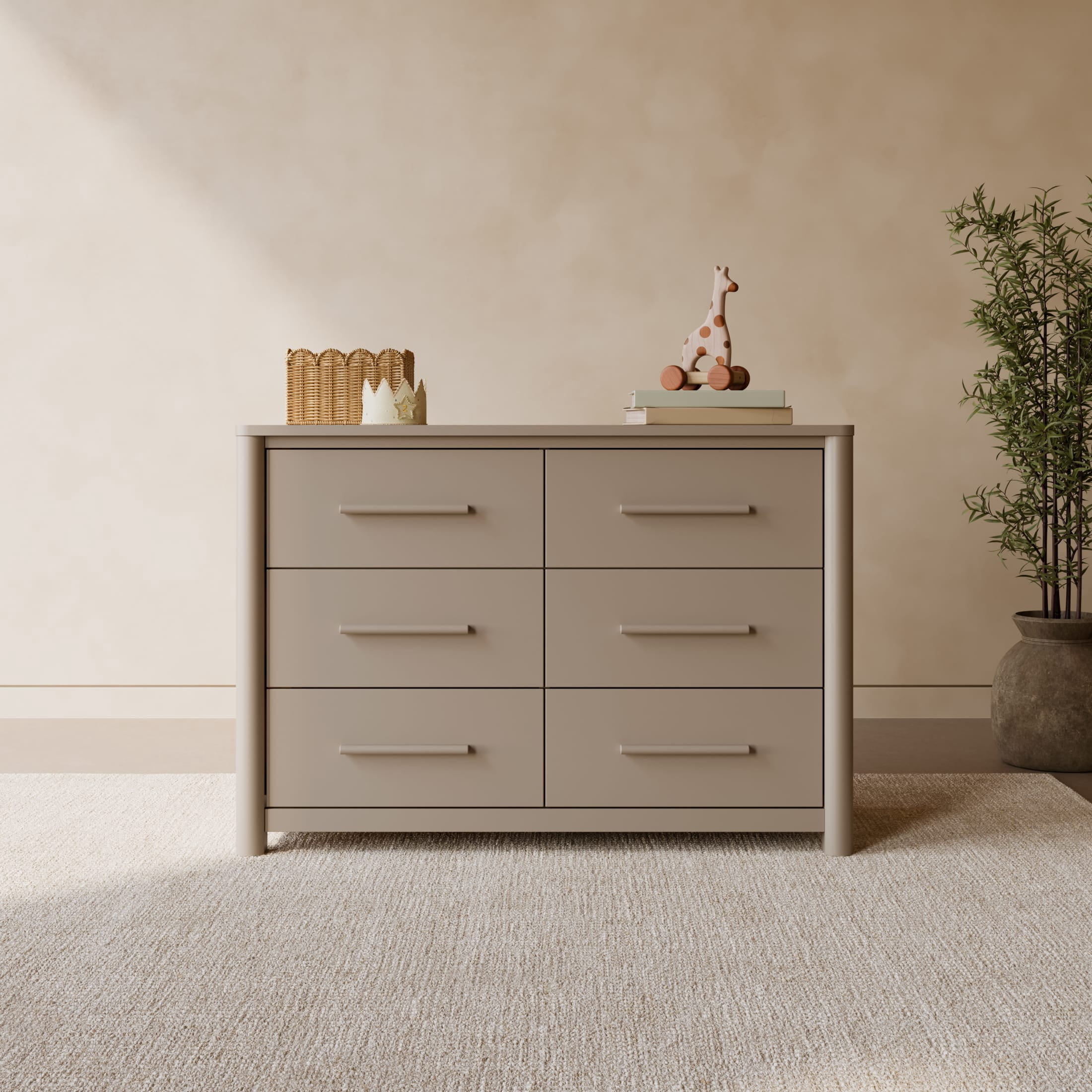 Art of Nursery by Storkcraft Malta 6 Drawer Dresser - Taupe