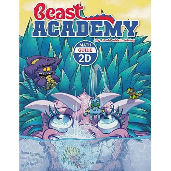 Pre-Owned Art of Problem Solving Beast Academy 2A and 2B and 2C and 2D Guide and Practice 8-Book Set Paperback