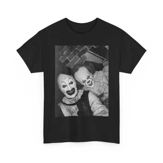 Art the Clown and Pennywise T-Shirt, Horror Movie Tee