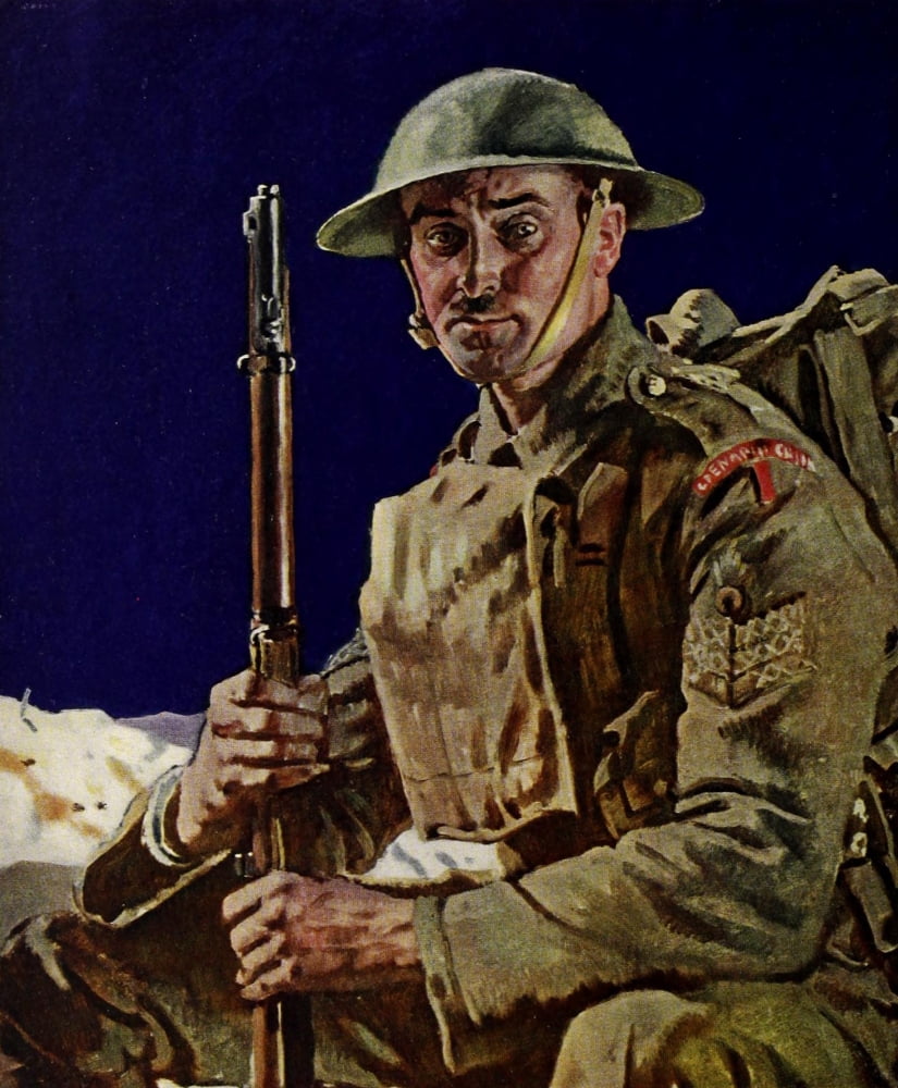 Art & the Great War 1919 A Grenadier Guardsman Canvas Art - W Orpen (18 x 24)