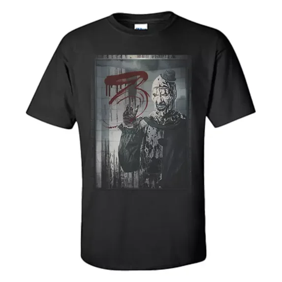 Art the clown T Shirt The terrifier 3 Art in Mirror Shirt Size S-XXXL