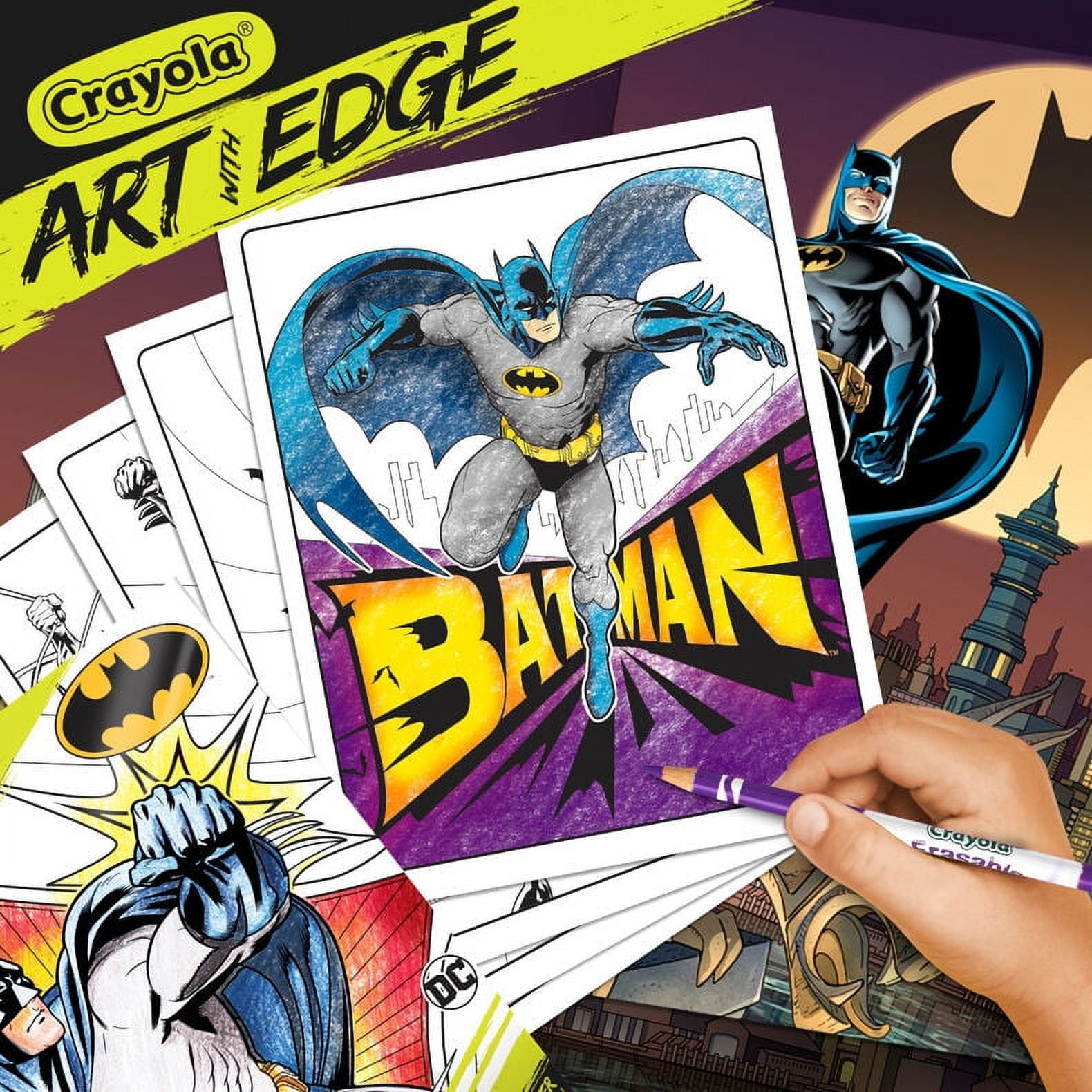 Professional Artist Colors a CHILDRENS Coloring Book?. Again, BATMAN
