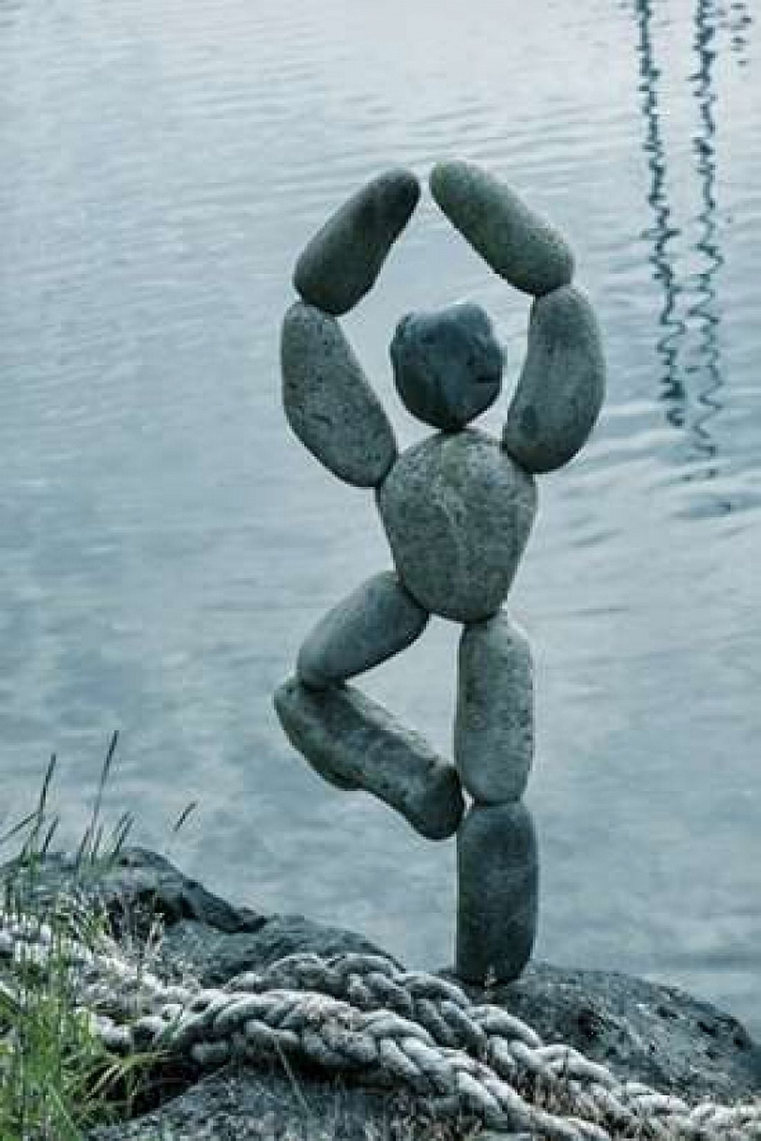 Art with Rocks I Canvas Art - Kathy Mahan (12 x 18)